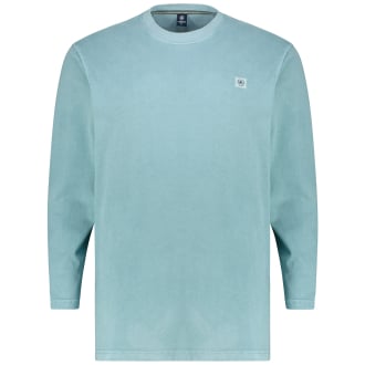 Longsleeve aus Baumwolle türkis_420 | 4XL