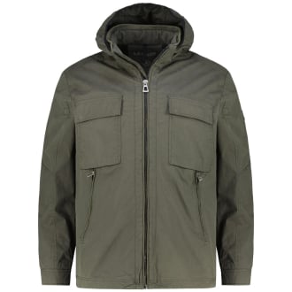 Outdoor-Jacke mit abnehmbarer Kapuze oliv_697 | 3XL