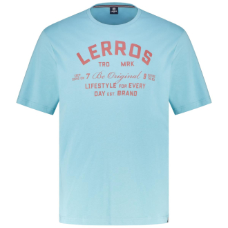 T-Shirt mit Label-Print türkis_456 | 3XL