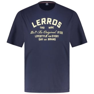 T-Shirt mit Label-Print blau_485 | 4XL