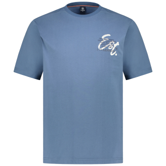 T-Shirt mit Label-Print hellblau_443 | 3XL