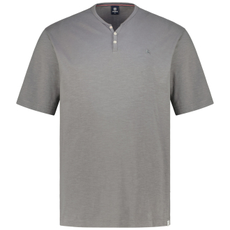 T-Shirt mit Serafinokragen grau_277 | 3XL