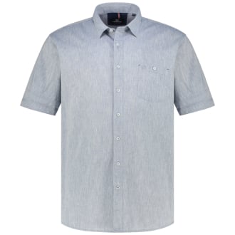 Freizeithemd mit Leinen hellblau_443 | 3XL
