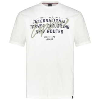 T-Shirt mit Print weiß_103 | 3XL