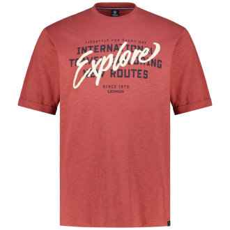 T-Shirt mit Print rot_331 | 3XL
