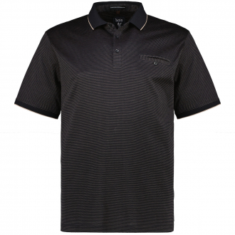 Poloshirt aus doppelt merzerisierter Baumwolle schwarz_100 | 3XL