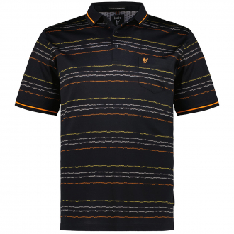 Poloshirt aus doppelt merzerisierter Baumwolle schwarz_100 | 3XL