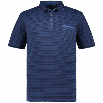 Poloshirt im Vintage-Style blau_638 | 3XL