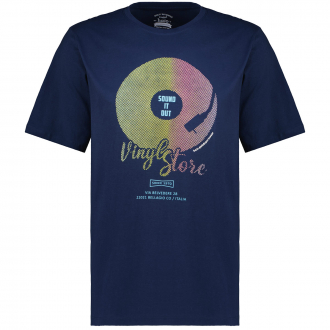 T-Shirt mit Print blau_638 | 4XL