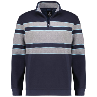 Sweatshirt aus Piqué dunkelblau_609 | 3XL