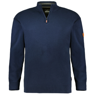 Pullover mit Stehkragen dunkelblau_609 | 3XL
