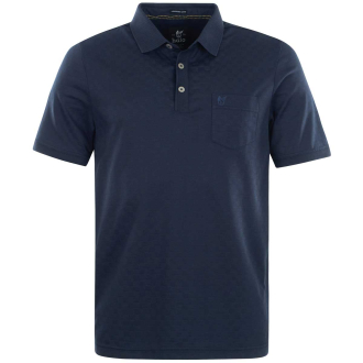 Poloshirt aus merzerisierter Baumwolle dunkelblau_609 | 3XL