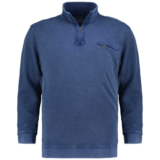 Sweatshirt im Garment-Dye-Look royalblau_638 | 5XL