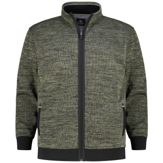 Sweatjacke "Stay Fresh", bügelfrei schwarz_100 | 3XL