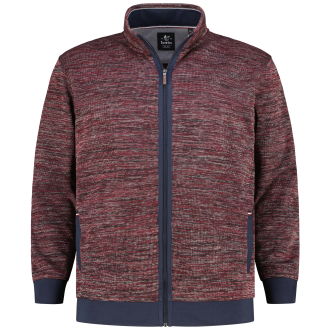 Sweatjacke "Stay Fresh", bügelfrei dunkelrot_302 | 3XL