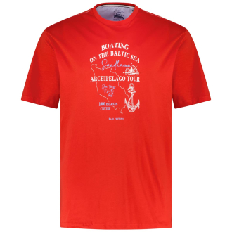 T-Shirt mit Print rot_373 | 3XL