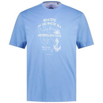 T-Shirt mit Print jeansblau_602 | 3XL