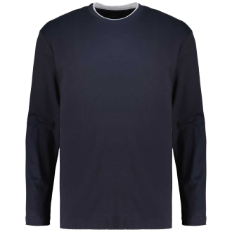 Sleepwear T-Shirt mit Viskose dunkelblau_174 | 3XL