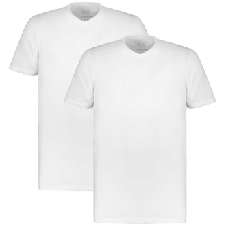 2er Pack Unterhemden mit Elasthan, kurzarm weiß_110 | 3XL