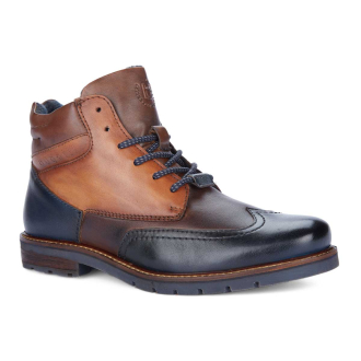 Schnürboots mit Reißverschluss dunkelblau_4161 | 48