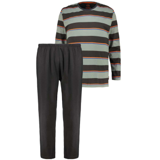 Langer Schlafanzug aus Baumwoll-Jersey grau_822 | 60/62