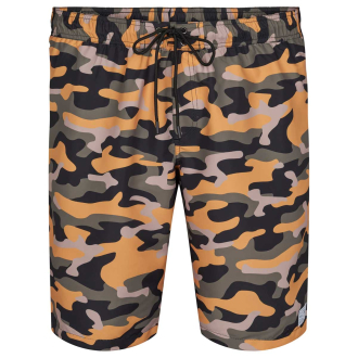 Badeshorts mit Camouflage-Print beige/schwarz_0930/7510 | 5XL