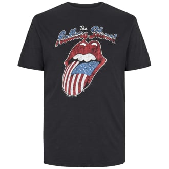 T-Shirt mit Print schwarz_0099 | 3XL