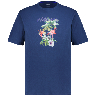 T-Shirt mit Print dunkelblau_079 | 3XL