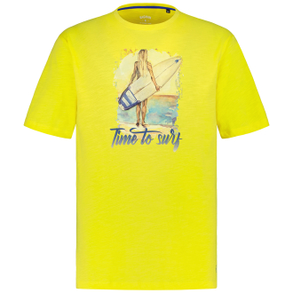 T-Shirt mit Motiv-Print gelb_515 | 3XL