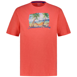 T-Shirt mit Print orange_661 | 3XL
