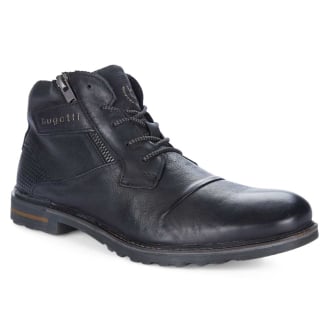 Schnürboots mit Reißverschluss schwarz_1000 | 41