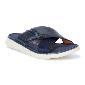 Sandalette aus Leder, extraleicht dunkelblau_4141 | 43
