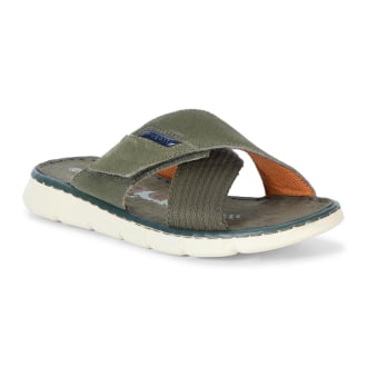 Sandalette aus Wildleder, extraleicht oliv_7171 | 43