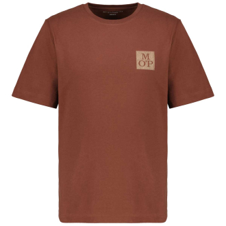 T-Shirt mit Logo-Print braun_779 | 4XL