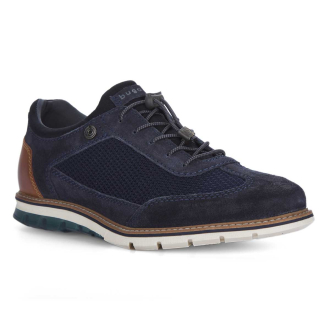 Freizeitschuh mit elastischen Schnürsenkeln dunkelblau_4141 | 43