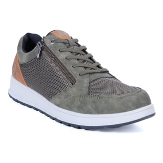 Sneaker mit Reißverschluss oliv_7100 | 43