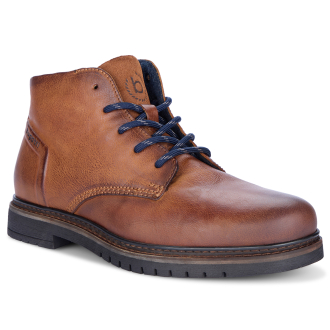 Schnürstiefel aus Leder, extraweit cognac_3200 | 43