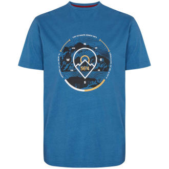 T-Shirt mit Print blau_0583 | 4XL
