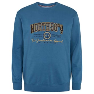 Sweatshirt mit Logo-Stickerei blau_0583 | 6XL