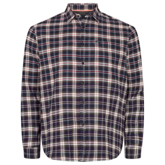 Kariertes Freizeithemd aus Baumwolle dunkelblau_0920 | 6XL