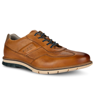 Schnürschuh mit elastischen Schnürsenkeln cognac_6300 | 43