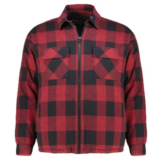 Wattierte Jacke in Holzfäller-Optik rot/schwarz_0920/5010 | 3XL