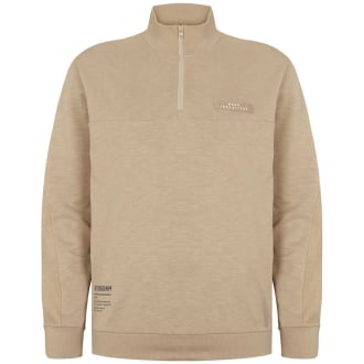 Sweatshirt mit Stehkragen sand_0729 | 5XL