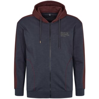 Kapuzenjacke im Colorblock-Design dunkelblau_0591 | 3XL