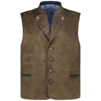 Trachtenweste in Velours-Optik braun_42 | 62