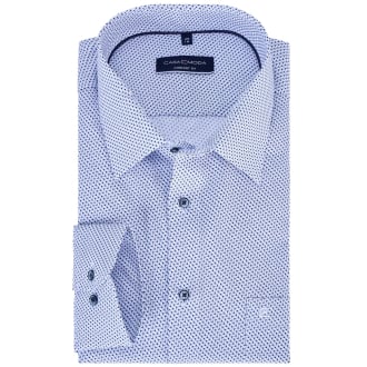 Businesshemd aus Baumwolle, langarm, pflegeleicht blau_100 | 46