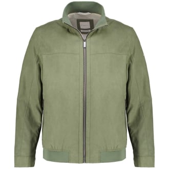 Blousonjacke in Velours-Optik oliv_150 | 64