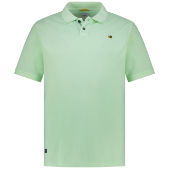 Poloshirt im Garment-Dye-Look grün_74 | 3XL