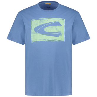 T-Shirt mit Logo-Print blau_40 | 3XL