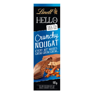 HELLO Crunchy Nougat Vollmilch Tafel, 100 g schwarz_SCHWARZ | 100g